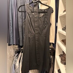 HM black dress with belt